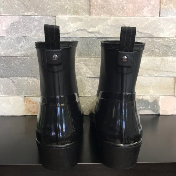 Hunter Refined Low Heel Biker Rain Boot - Picture 5 of 14